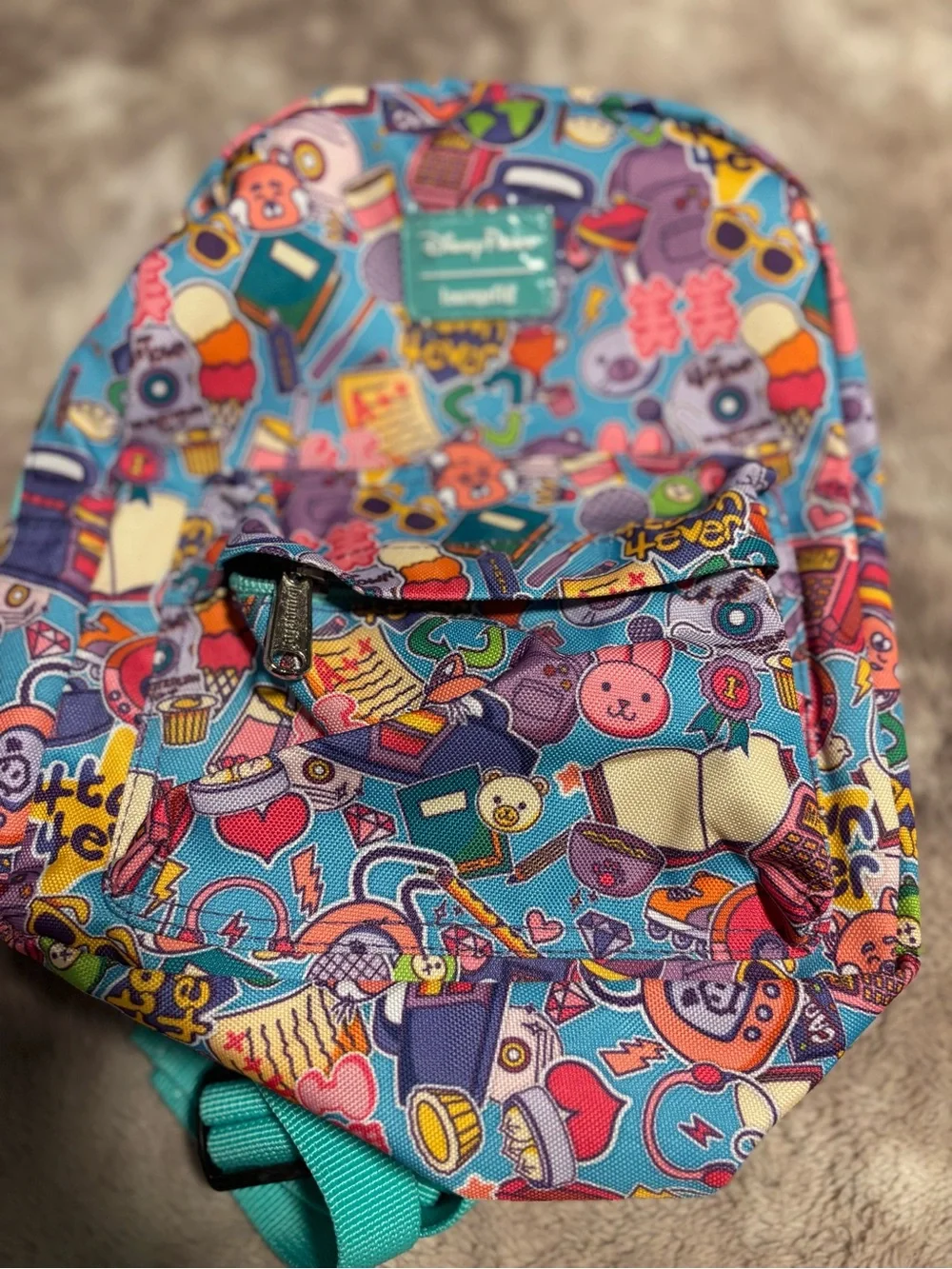 Disney Parks Loungefly Whatever Forever Mini Backpack NWT